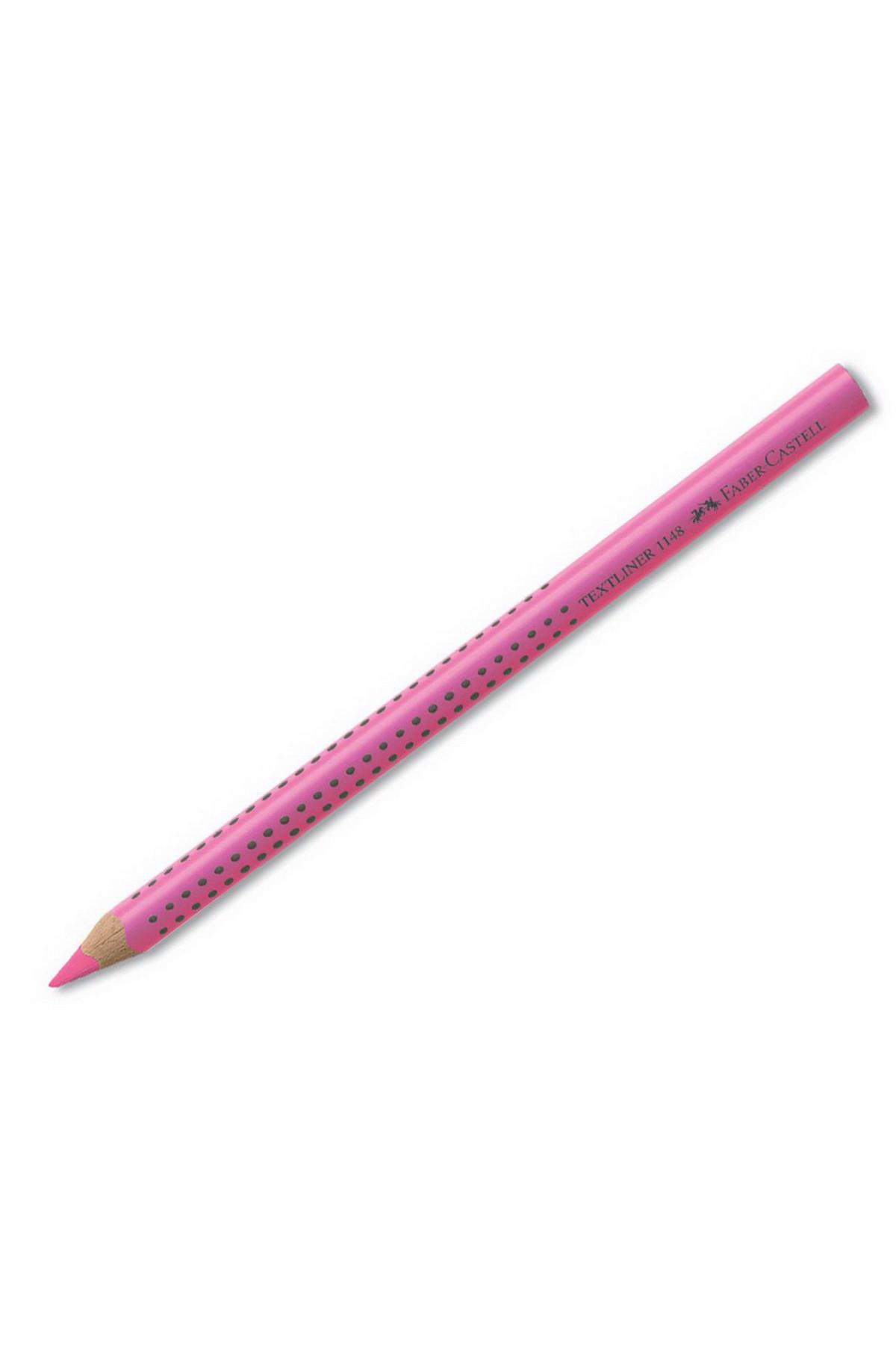 Faber-Castell Fosforlu Kalem Pembe Kalem Tip Ahşap Gövde 11 48 28