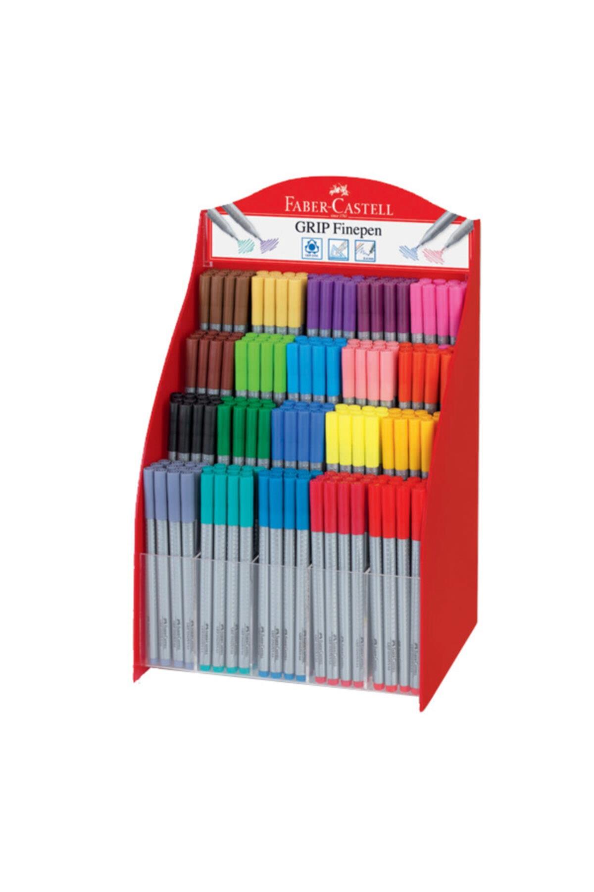 Faber-Castell Grip Finepen 0.4 MM Karışık Renk ( 300 Lü Stand ) 15 16 98