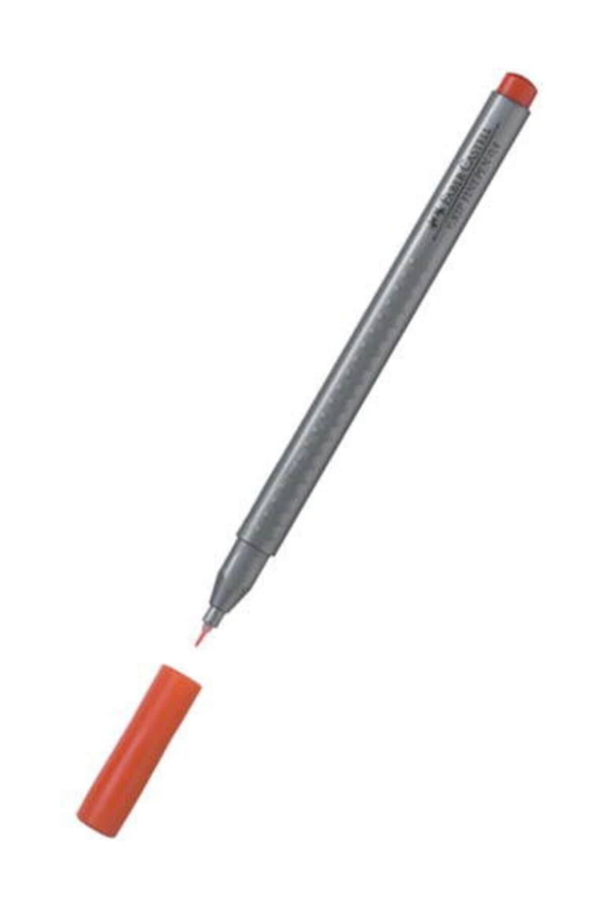 Faber-Castell Grip Finepen 0.4 MM Kırmızı (10 Lu Paket)