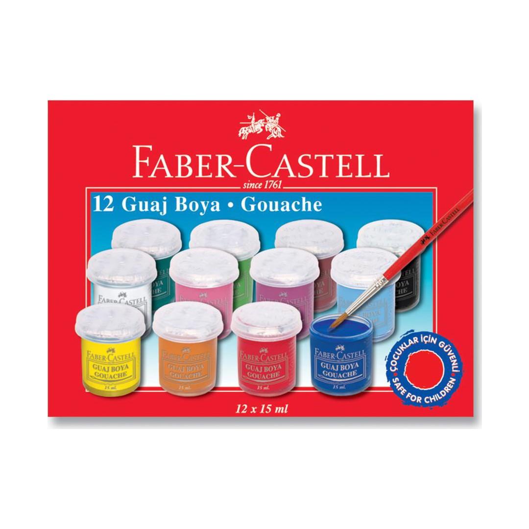 Faber-Castell Guaj Boya Şişe 12 Renk 5170 160401