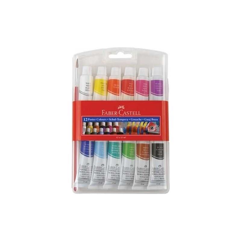 Faber-Castell Guaj Boya Tüp 12 Renk 5170 121011