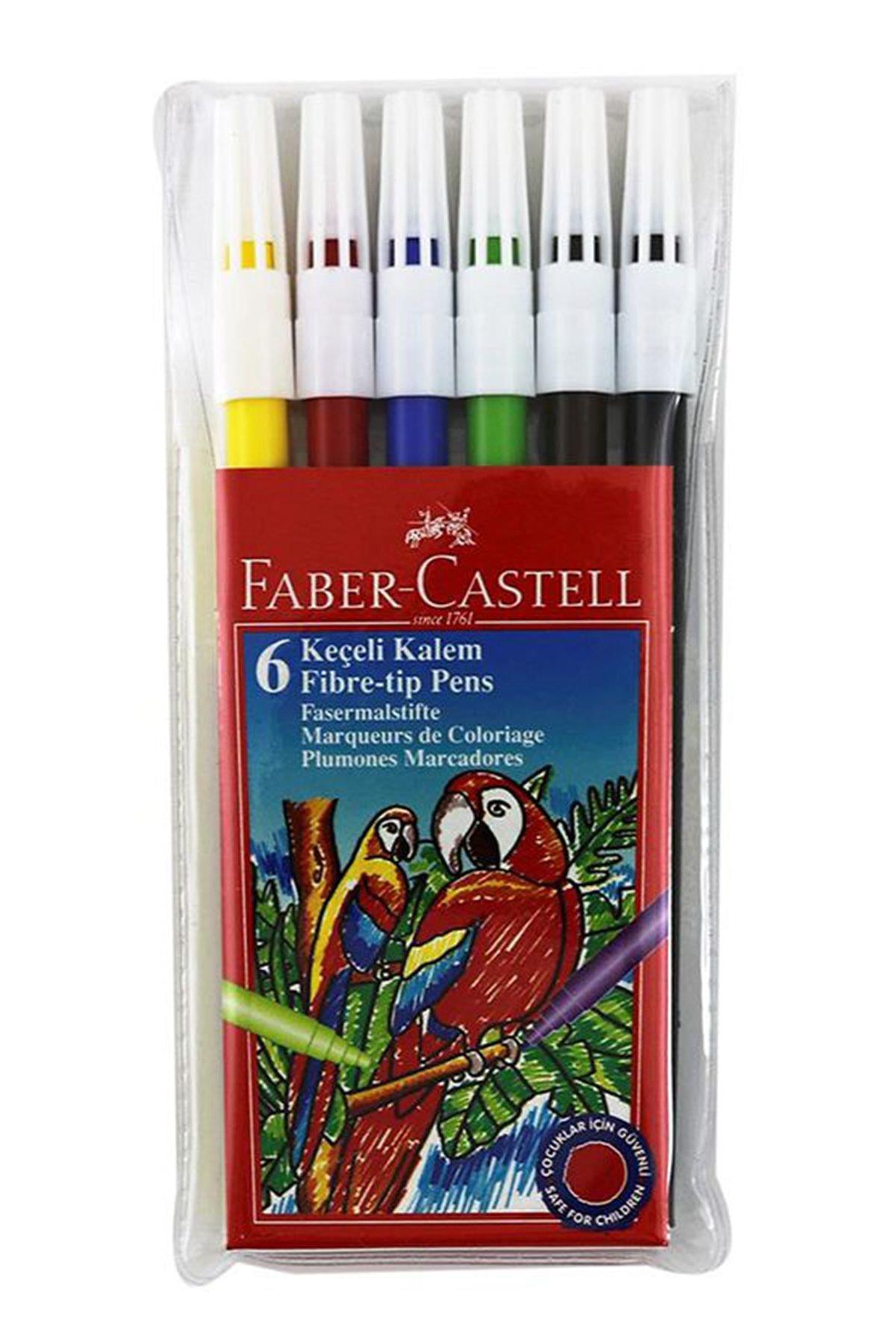 Faber-Castell Keçeli Boya Kalemi Yıkanabilir 6 Renk 5067 155106