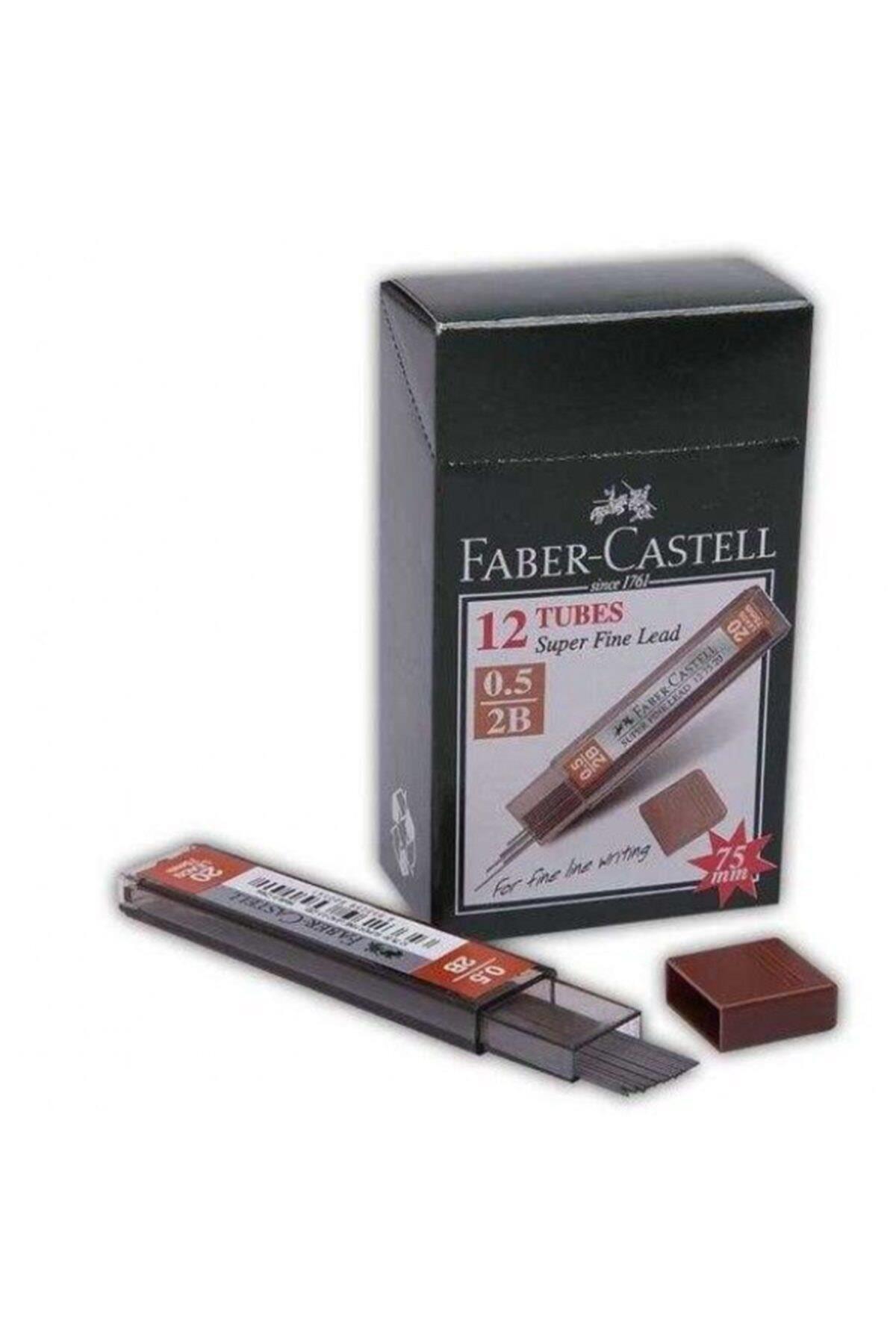 Faber-Castell Min Süper Fine Lead 2B 75 Mm 0.5 Mm Versatil Kalem Ucu (12 Tüp)