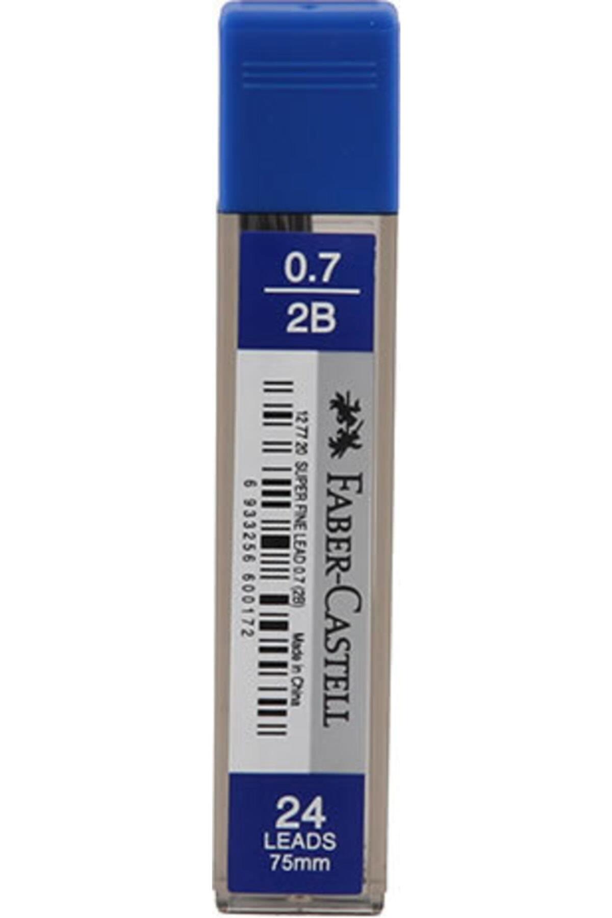 Faber-Castell Min Süper Fine Lead 2B 75 MM 0.7 MM Versatil Kalem Ucu (1 Paket 12 Tüp)