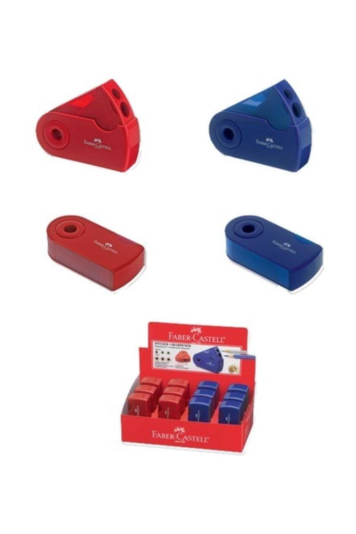 Faber-Castell Öğrenci Kalemtraşı Sleeve Spitzer Çiftli (12 Li Paket)