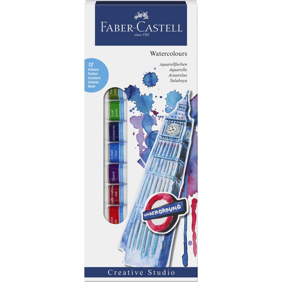 Faber-Castell Sulu Boya Tüp 12 Renk 12 ML 16 95 03