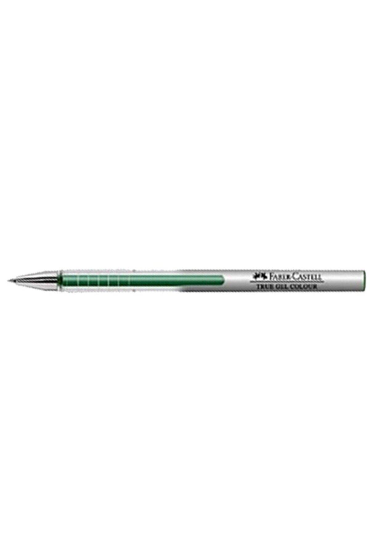 Faber-Castell Tükenmez Kalem True Gel Color Jel 0.7 MM Koyu Yeşil (10 Lu Paket)