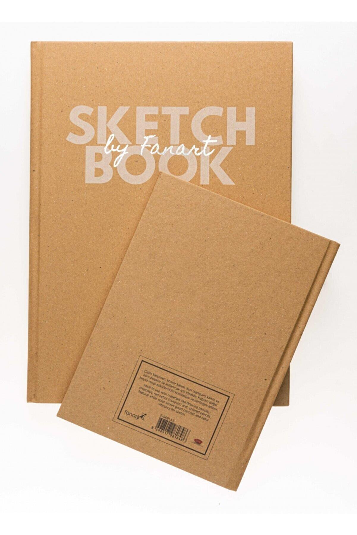 Fanart A4 Academy Kraft Sert Kapaklı Sketch Book 80 Gram 96 Yaprak
