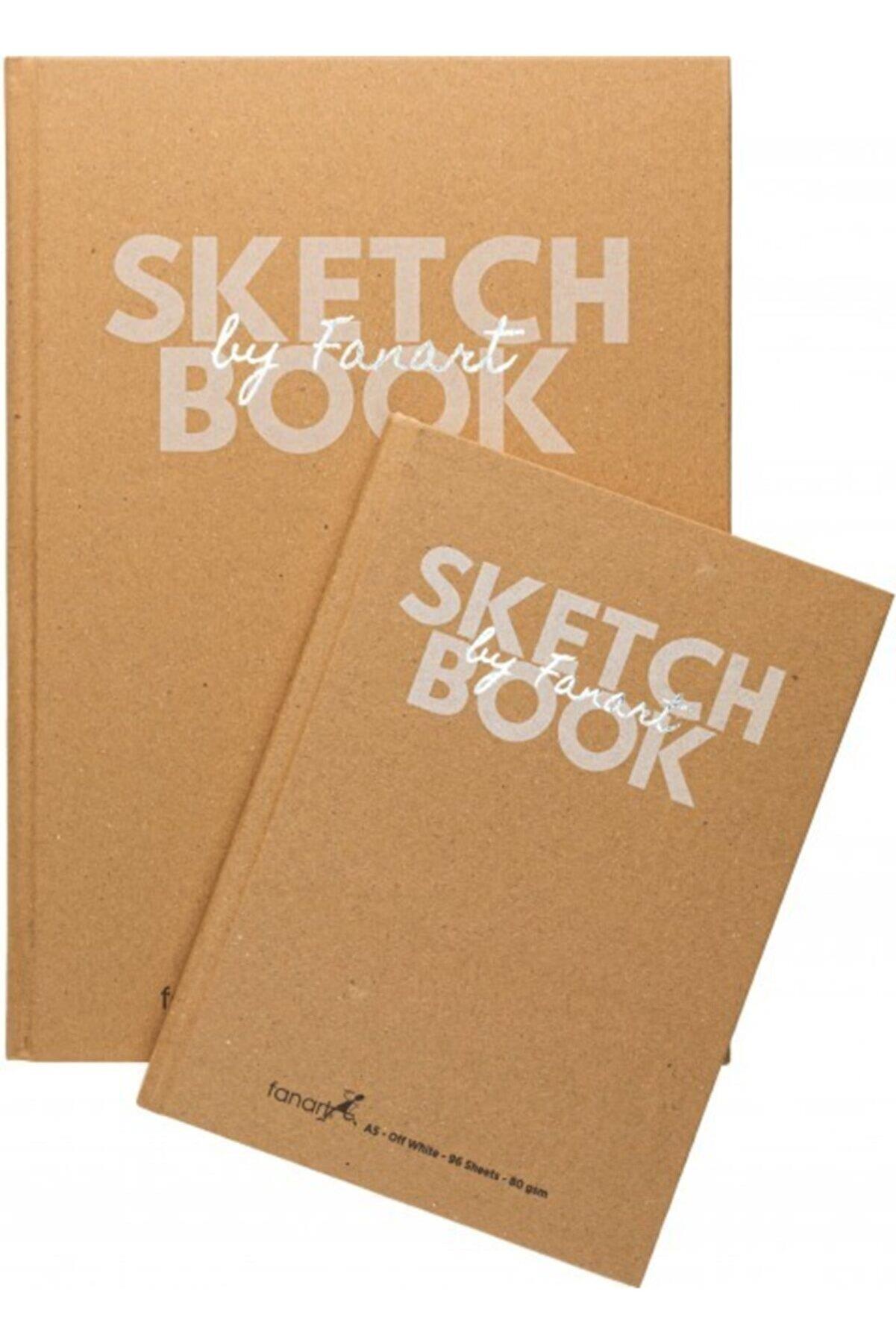 Fanart A5 Kraft Sert Kapaklı Academy Sketch Book 80 Gram 96 Yaprak