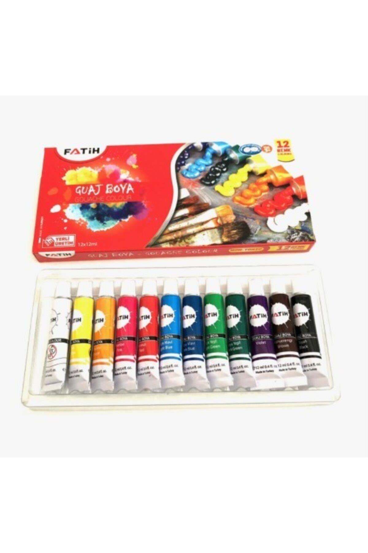 Fatih Tüplü Guaj Boya 12ML x 12 Renk