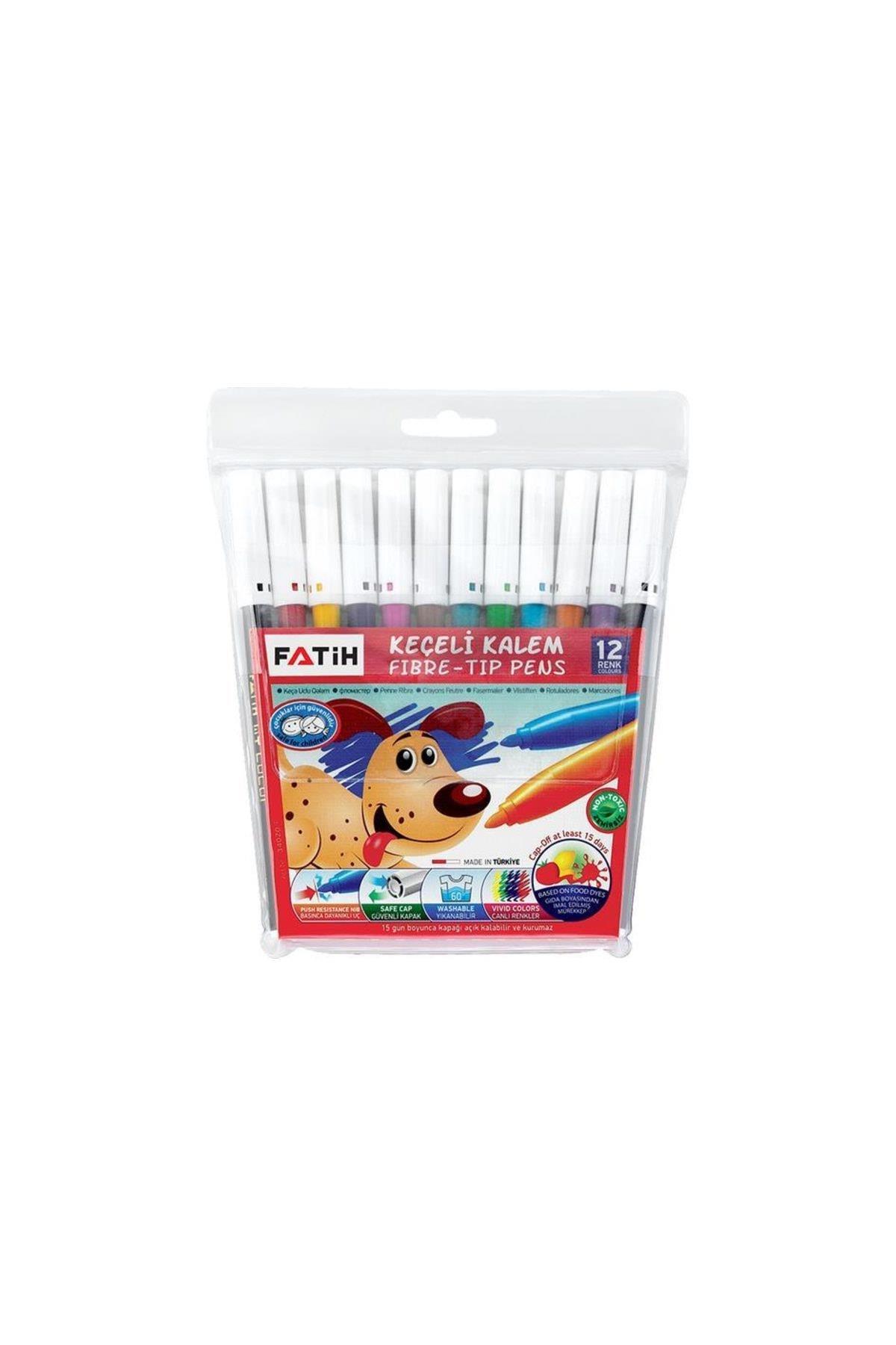 Fatih Keçeli Boya Kalemi 12 Renk 34020