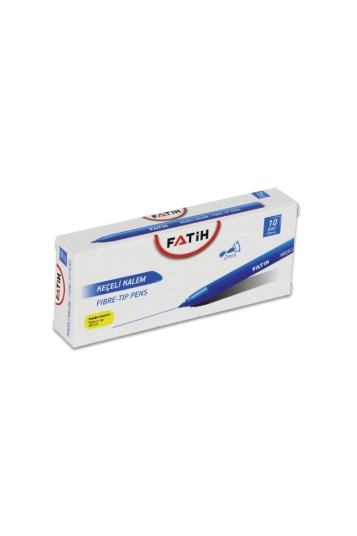 Fatih Keçeli Boya Kalemi Ofis Tipi 10 LU Mavi 34030
