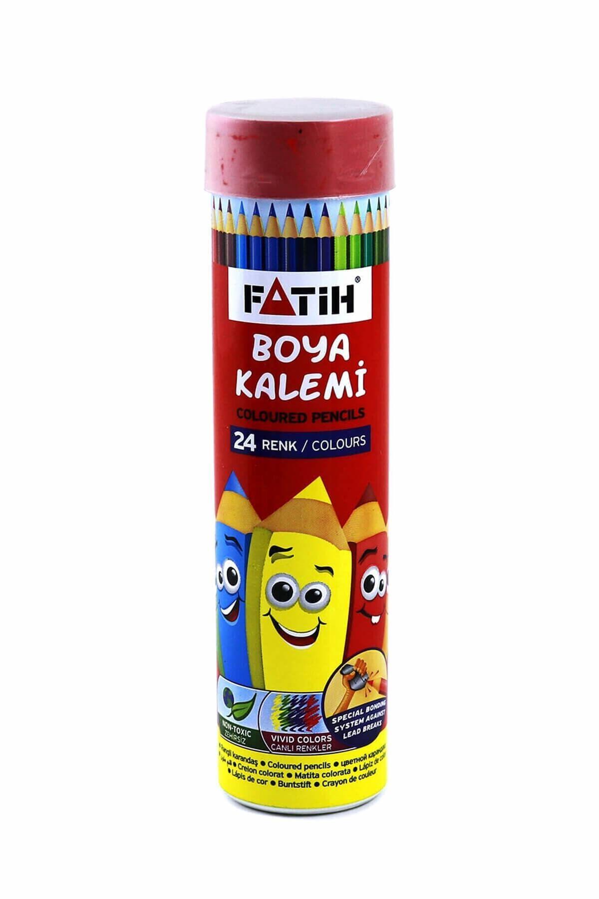 Fatih Kuru Boya Metal Tüp Kutu Tam Boy 24 Renk 33224