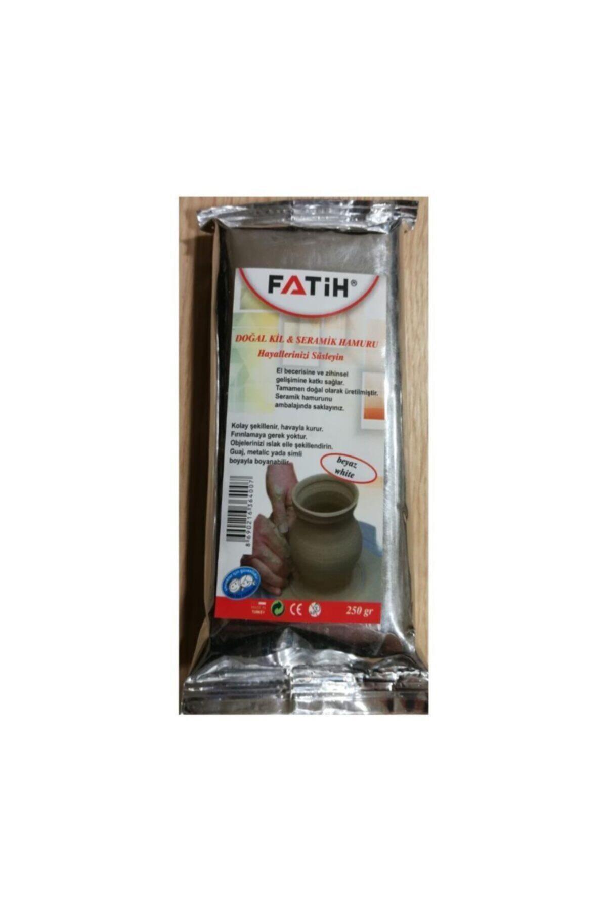 Fatih Seramik Hamuru Doğal Kil 250 GR Beyaz Seramik Hamuru