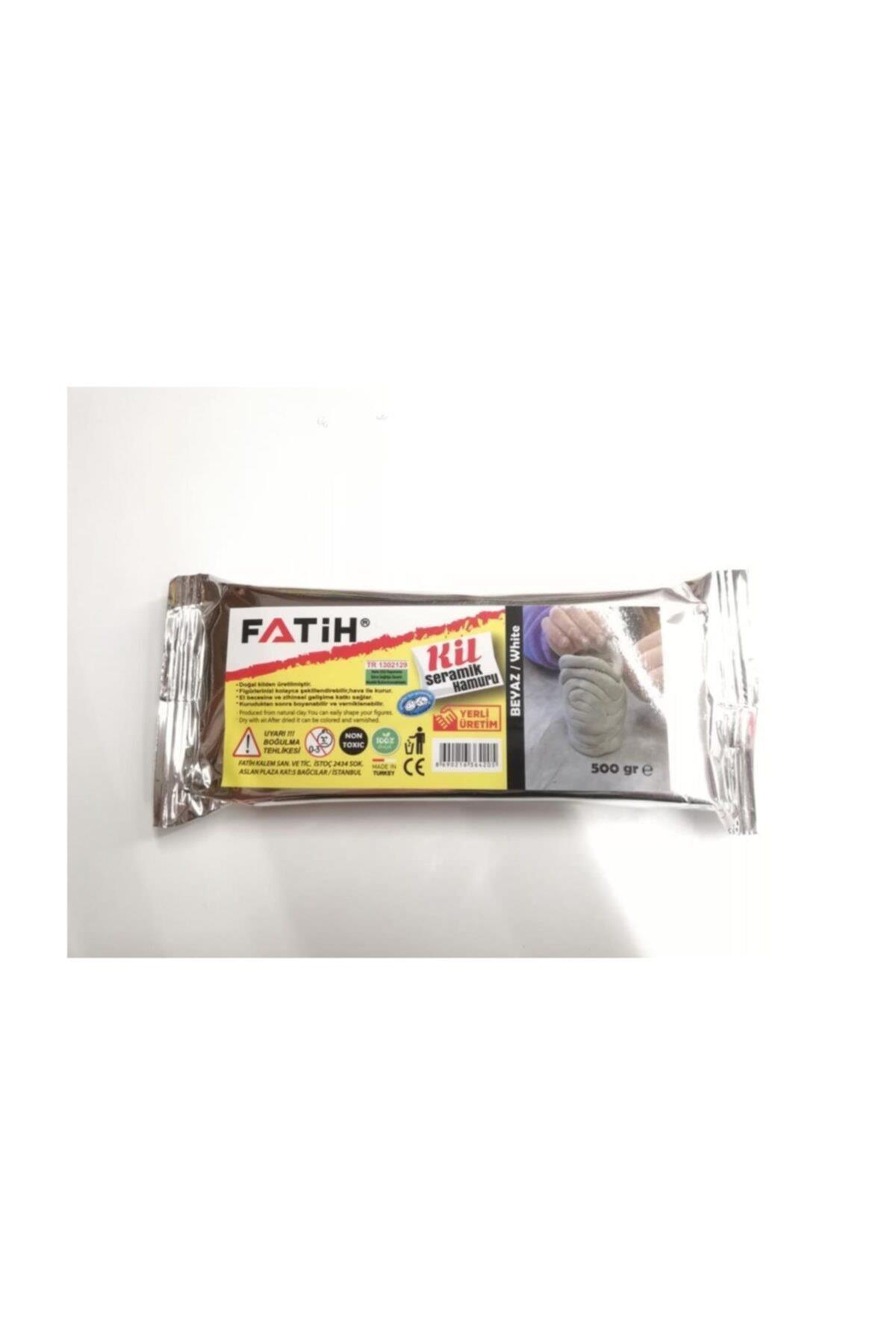 Fatih Seramik Hamuru Doğal Kil 500 GR Beyaz 36420