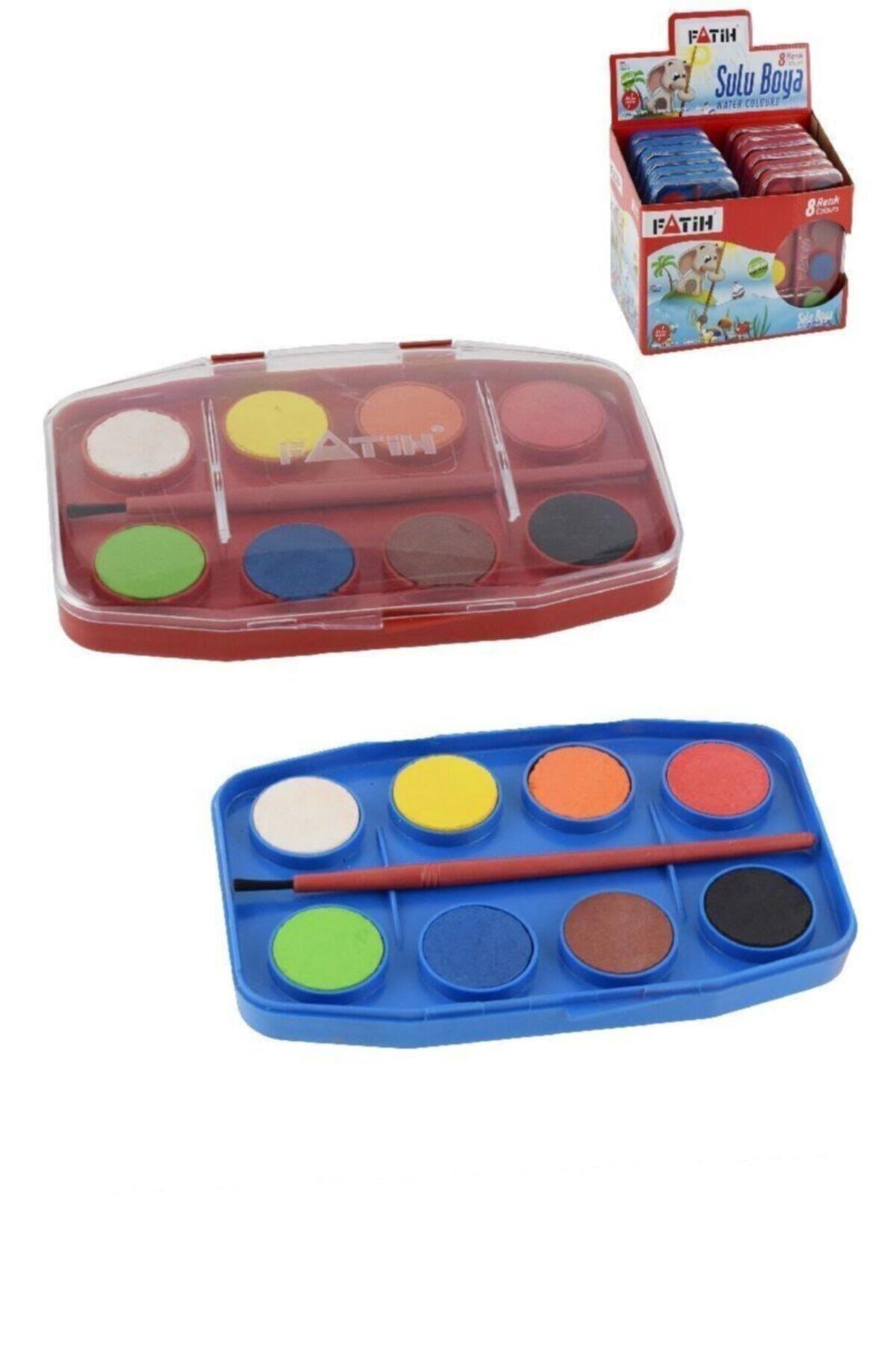 Fatih Sulu Boya 8 Li (1 Paket 12 Adet Sulu Boya)
