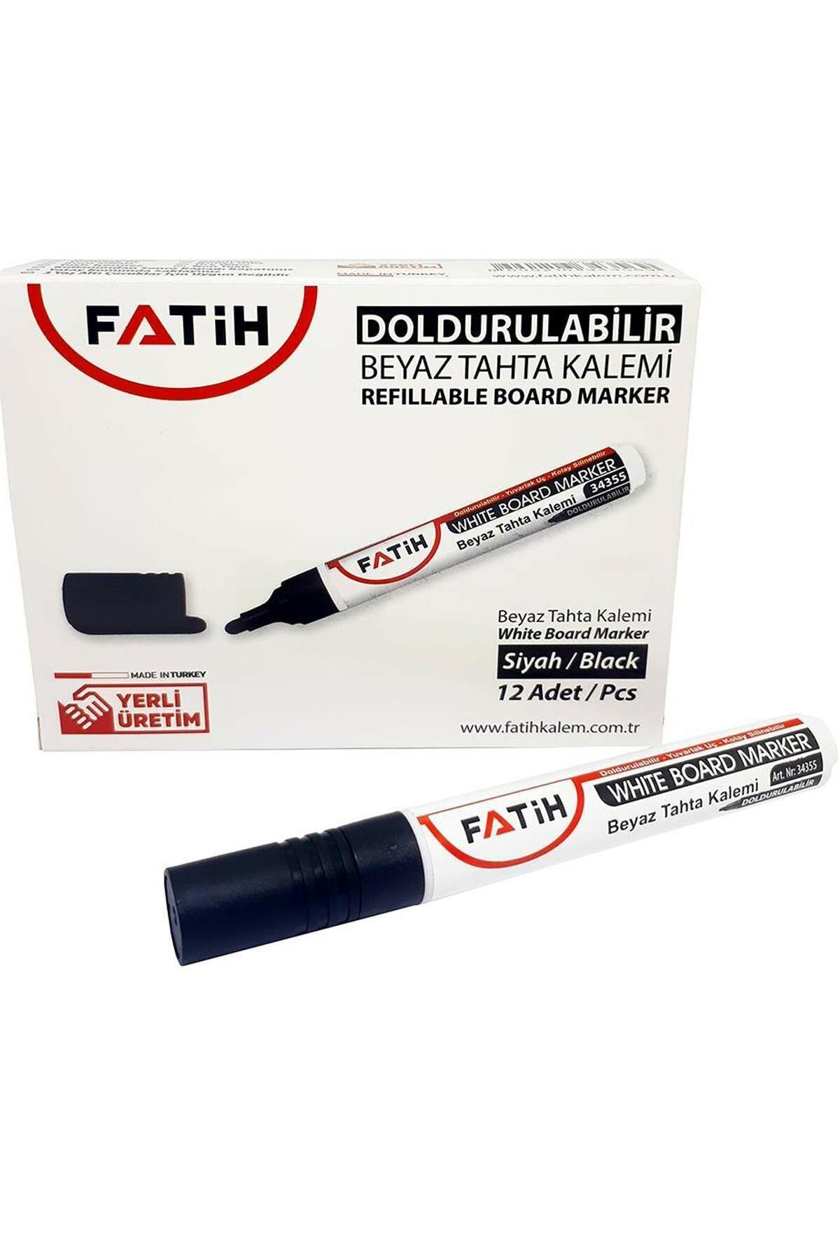 Fatih Tahta Kalemi Doldurulabilir Siyah 34355 (1200 Adet Tahta Kalemi)