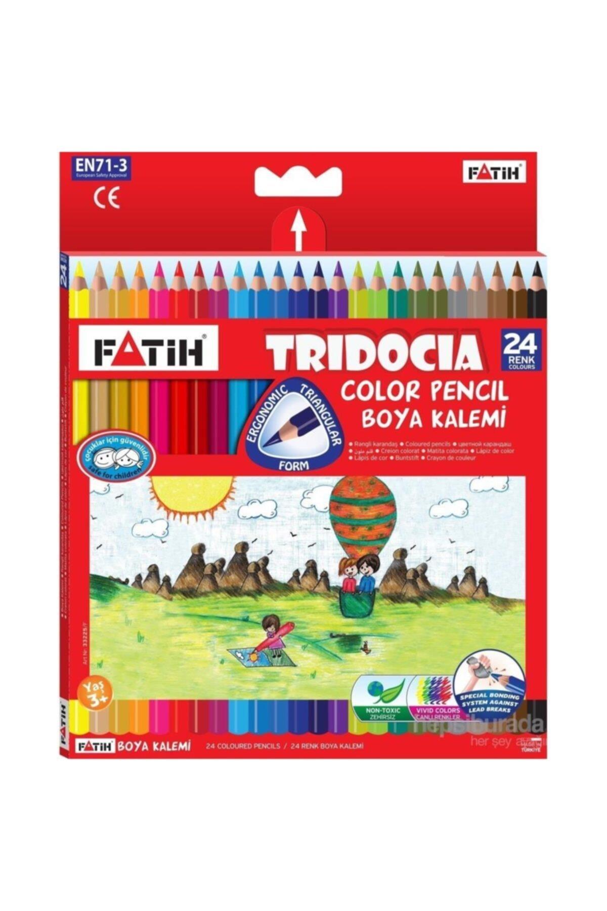 Fatih Tridocia Üçgen Tam Boy Kuruboya 24 Renk