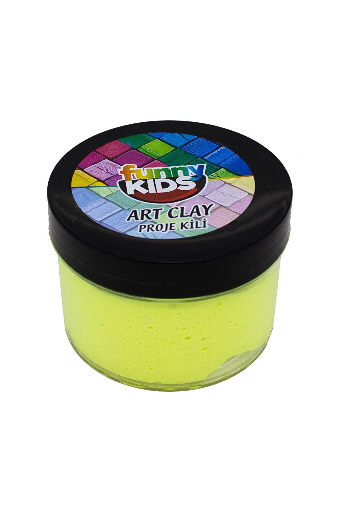 Funny Kids Art Clay Proje Kili 40 cc - Neon Sarı
