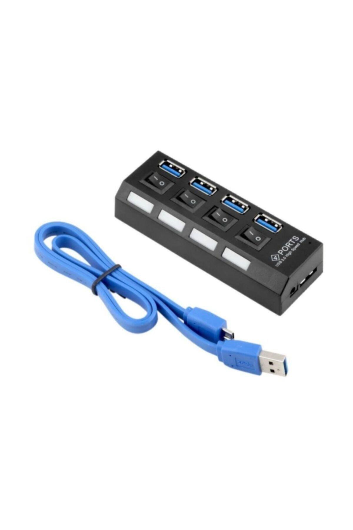 Gabble 4 Port USB 3.0 Çoklayıcı  Anahtarlı