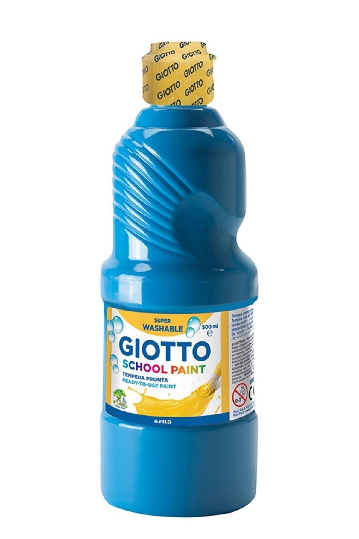 Giotto Guaj Boya Washable Paint 500 ML Cyan Mavi Guaj Boya