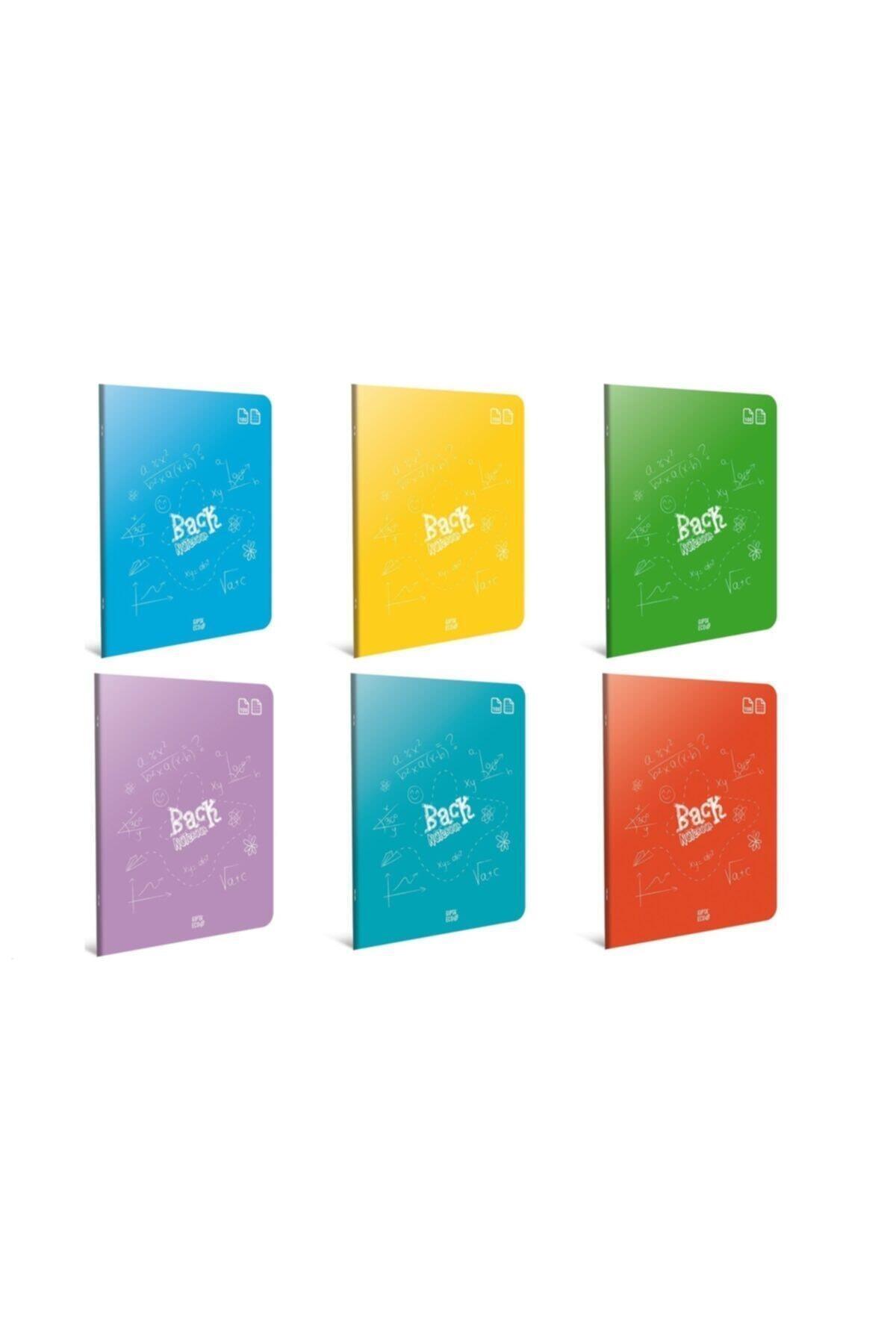 Gıpta Back Tel Dikiş Plastik Kapak Defter A4 80 Yaprak Çizgisiz 12 Li Paket