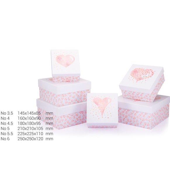Gıpta Hediye Kutusu Valentınes Day Grata Kare 6 Lı BX0717