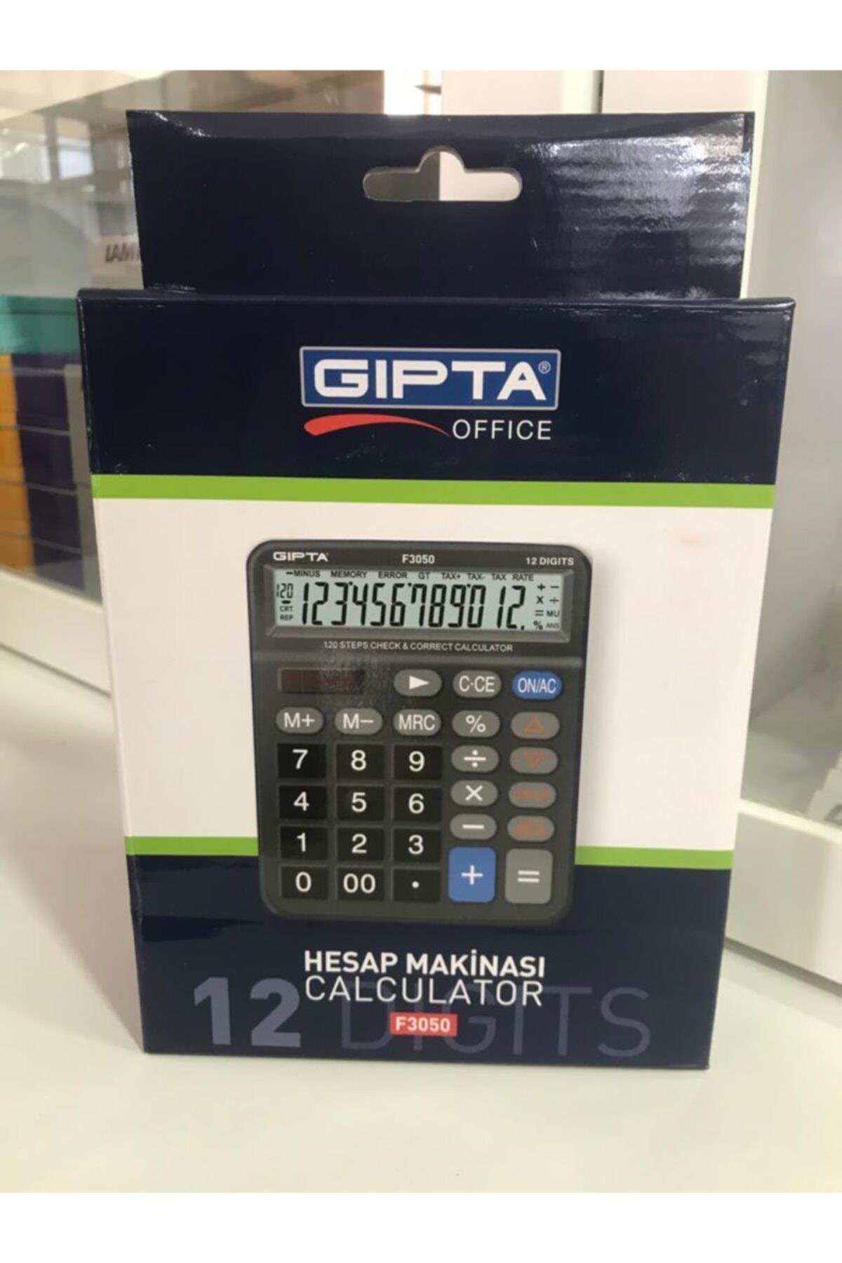 Gıpta Hesap Makinesi 12 Hane 120 Işlem Hafıza Fonksiyonlu Siyah