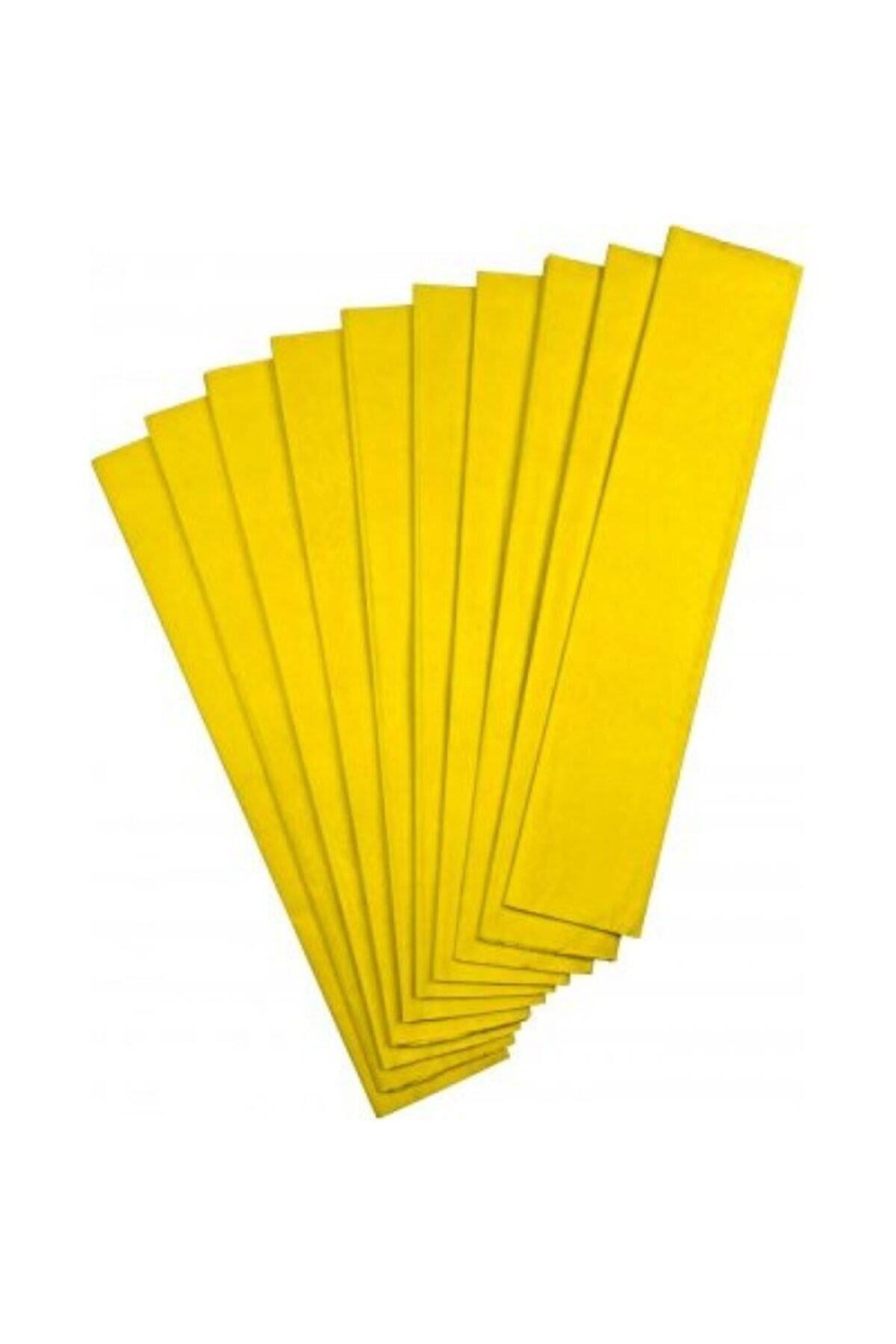 Gıpta Krapon Kağıdı 10 LU 50 x 200 CM Sarı Krapon Kağıdı (10 Lu Paket)