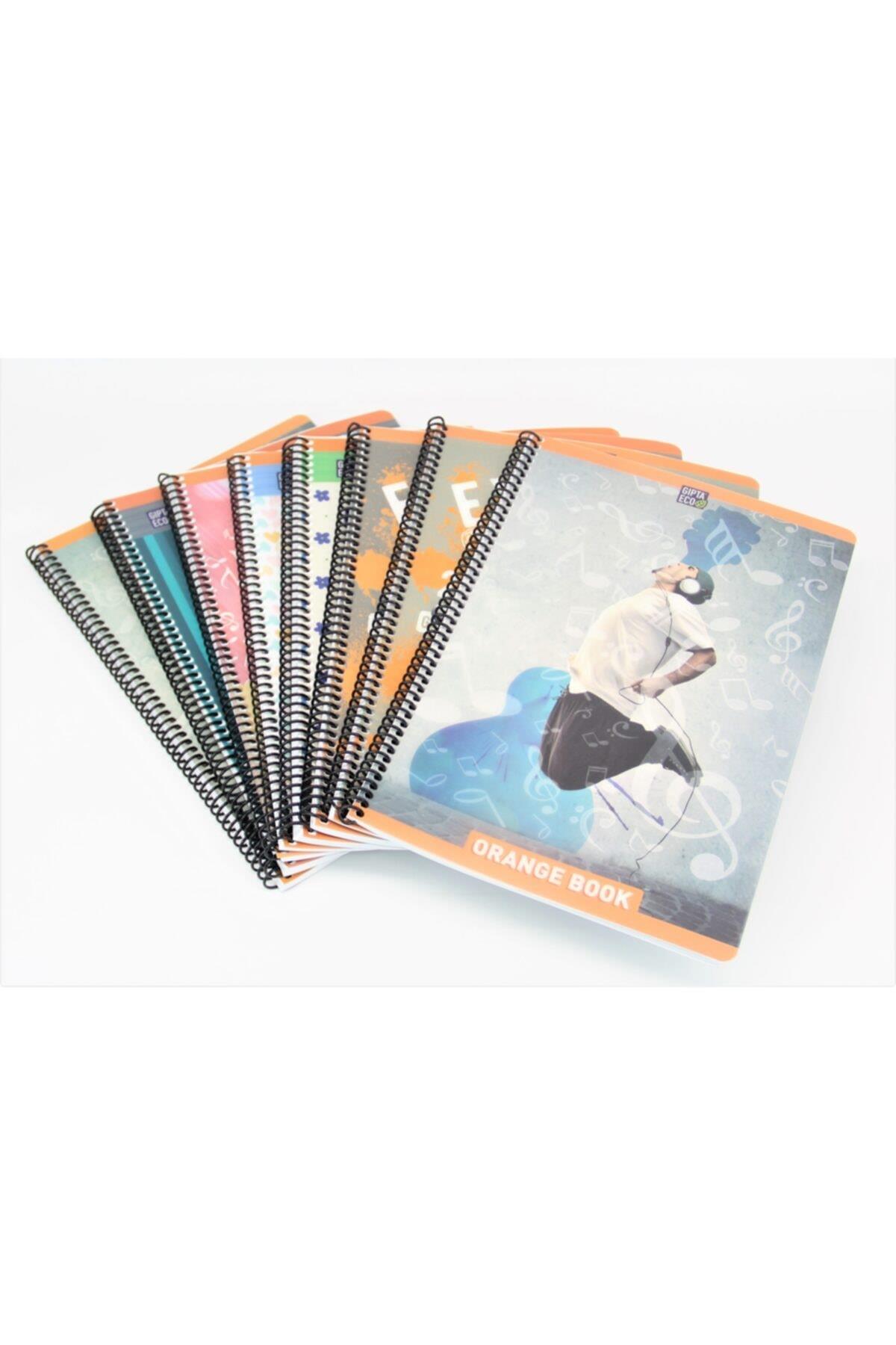 Gıpta Orange Book Spiralli Offset Plastik Defter A4 100 YP Çizgili 4952