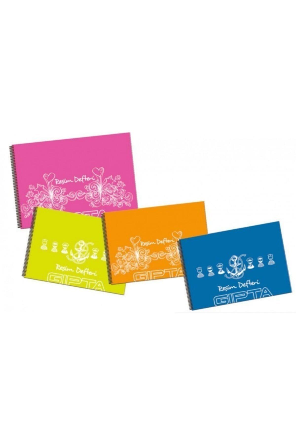 Gıpta Resim Defteri Eco Plastik Spiralli 23x35 25 Yaprak Resim Defteri (1 Paket 12 Adet)
