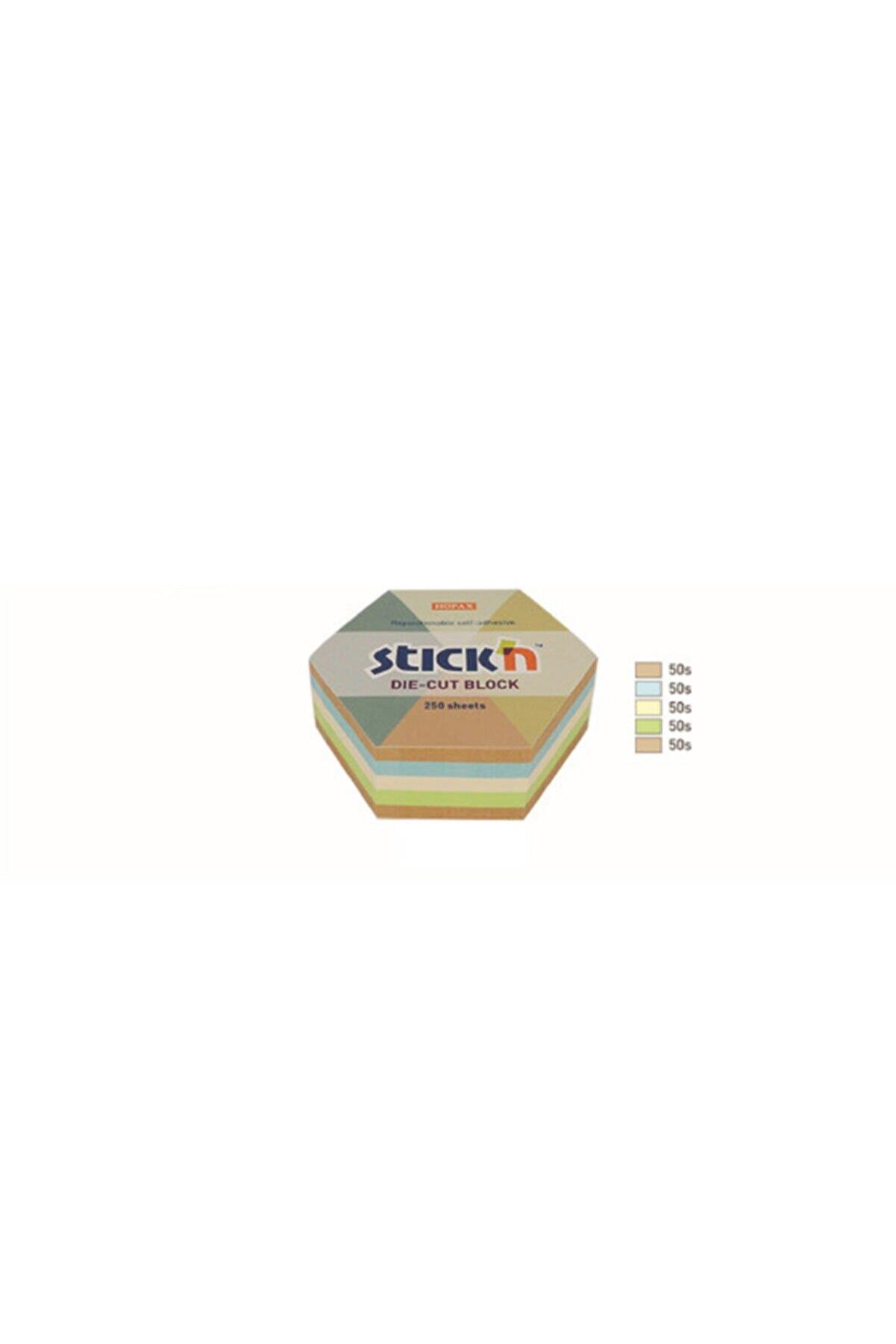 Gıpta Stıckn 61x67 Kraft Altıgen Yapışkanlı Not Blok 250 Yaprak