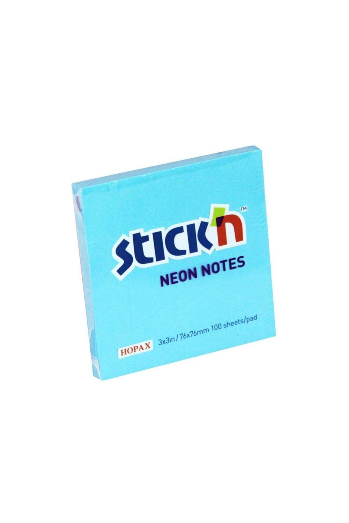 Gıpta Stıckn 76 x 76 mm Neon Mavi 100 Yaprak Yapışkanlı Not Kağıdı