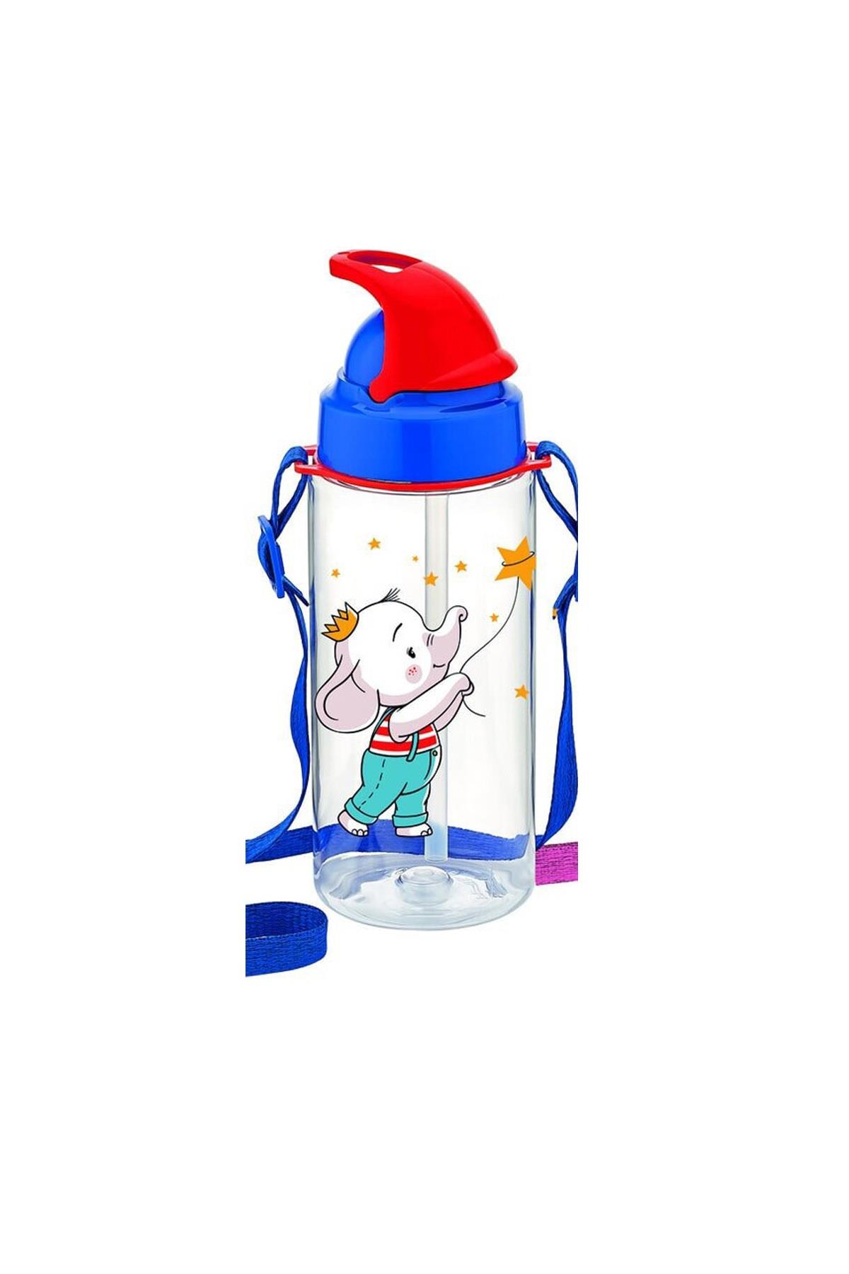 Gıpta Third Tritan Desenli Pipetli Matara 500 Ml Bpa Free Askılı Suluk