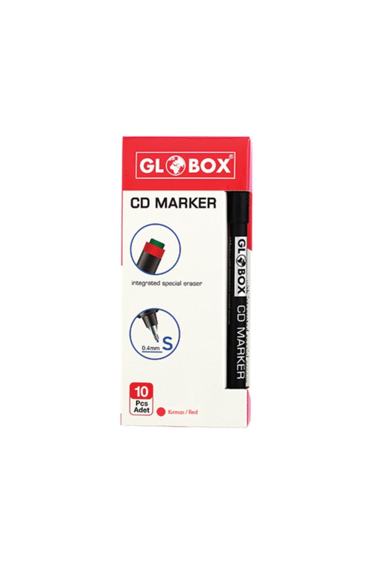 Globox Cd Kalemi Permanent S Seri Kırmızı (10 Lu Paket)