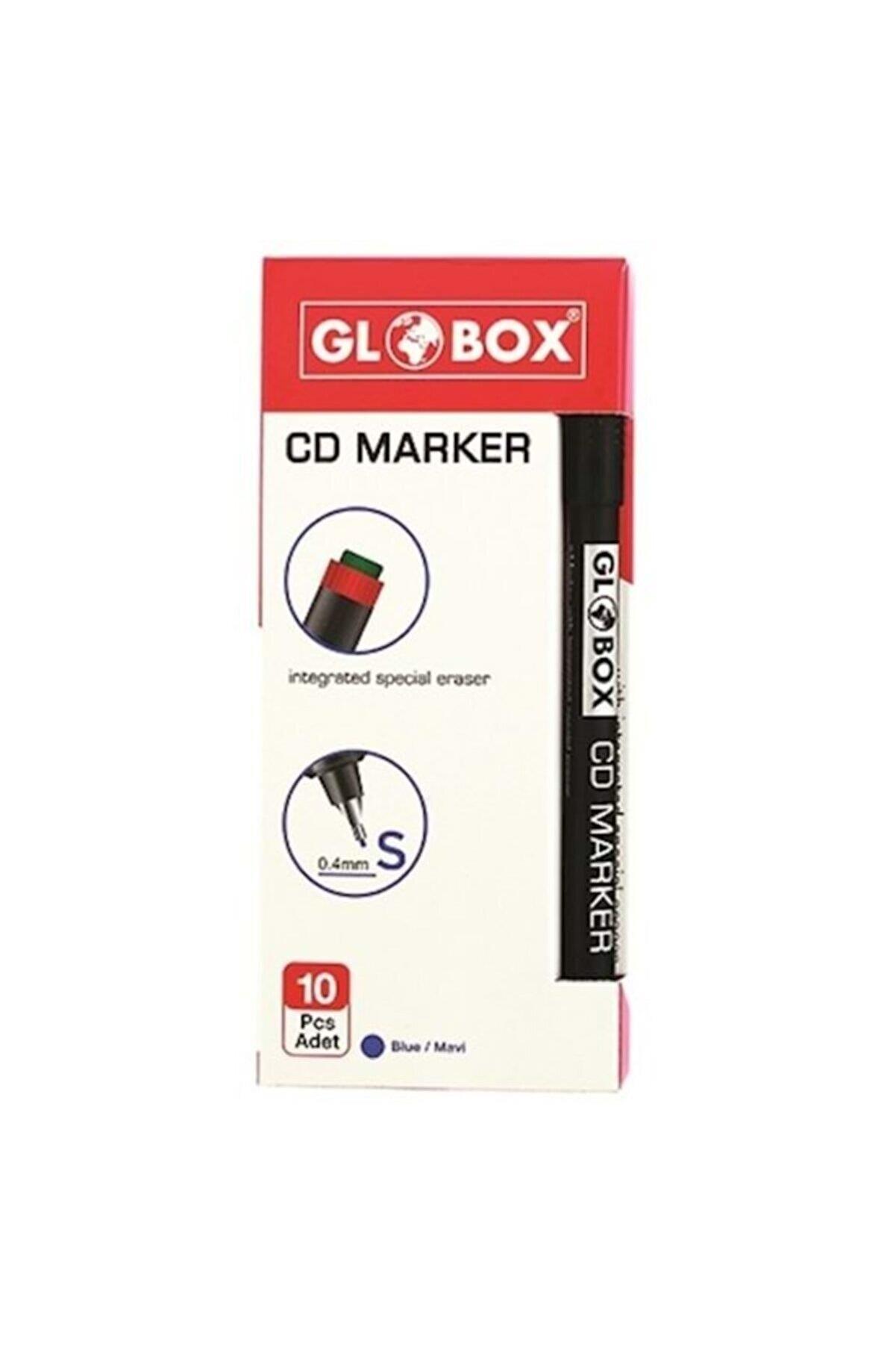 Globox Cd Kalemi Permanent S Seri Mavi (10 Lu Paket)