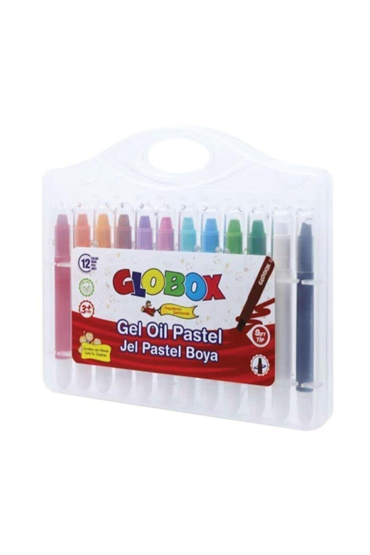 Globox Çevirmeli Jel Pastel Boya 12 Renk