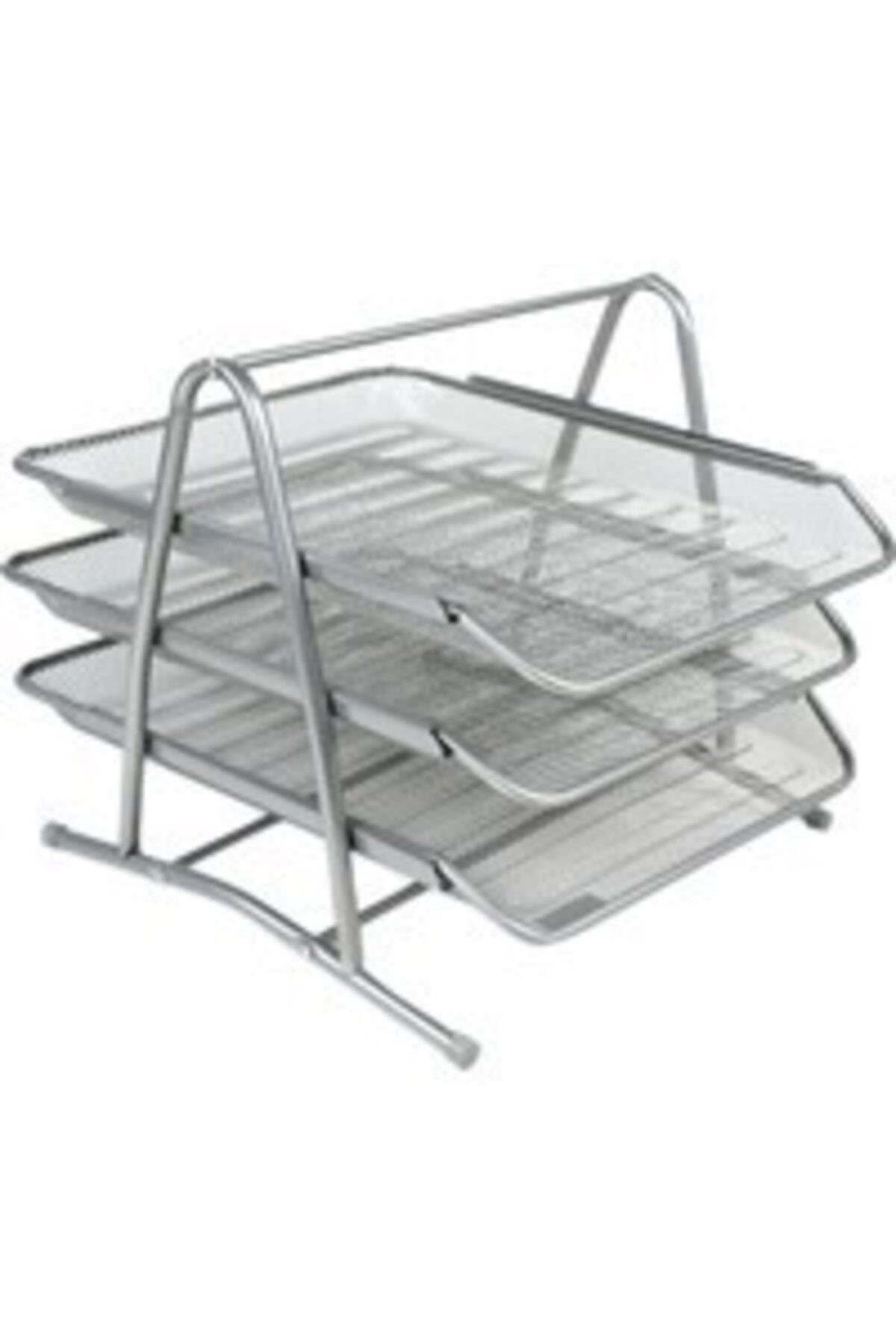 Globox Evrak Rafı Metal 3 LÜ Gri 6259