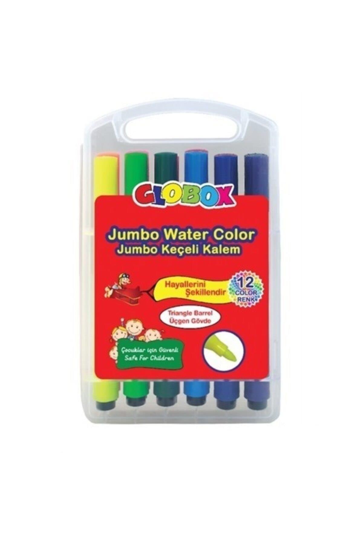 Globox Jumbo Üçgen Keçeli Kalem 12 Li