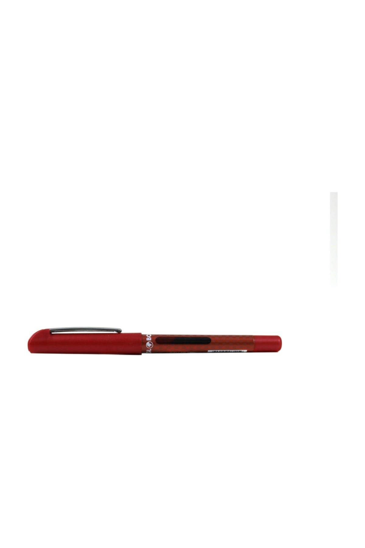 Globox Roller Kalem Lena Kırmızı Roller Kalem (12 Li Paket)