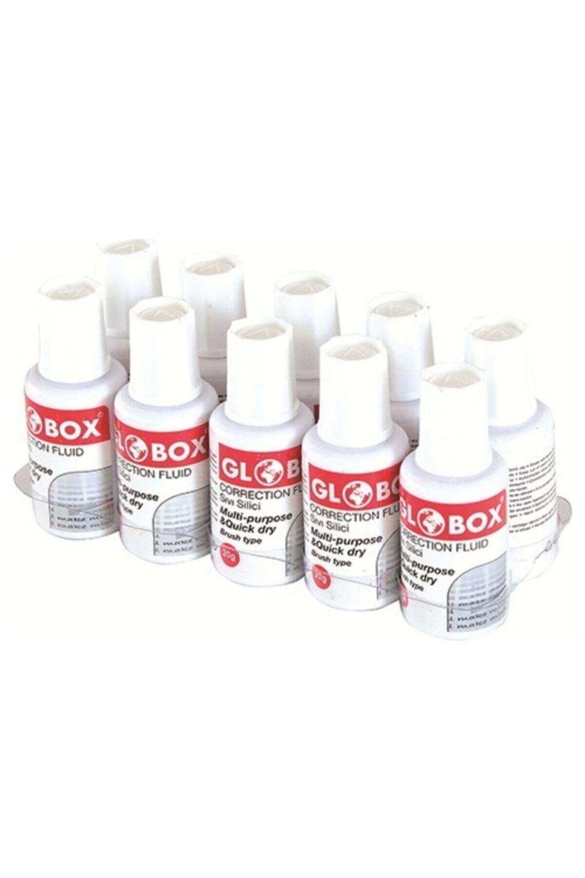 Globox Sıvı Daksil Fırça Uçlu 20 ml Sıvı Daksil (10 Adet Daksil)
