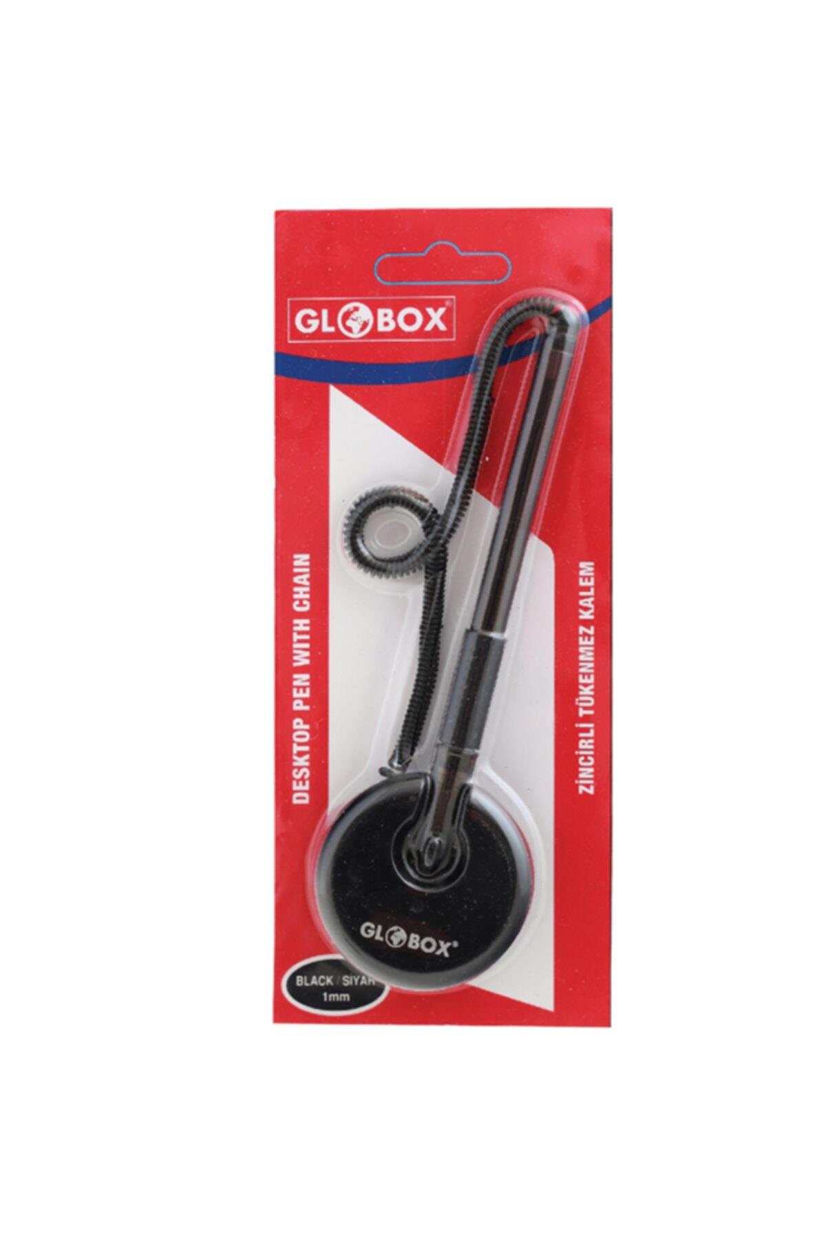 Globox Siyah Spiralli Tükenmez Masa Kalemi Banko Kalemi (24 Adet)