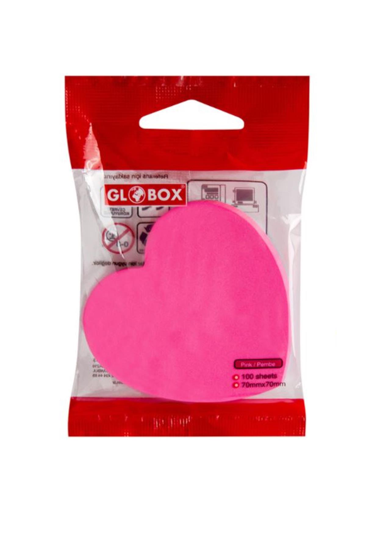 Globox Yapışkanlı Not Kağıdı Neon Kalpli 2930