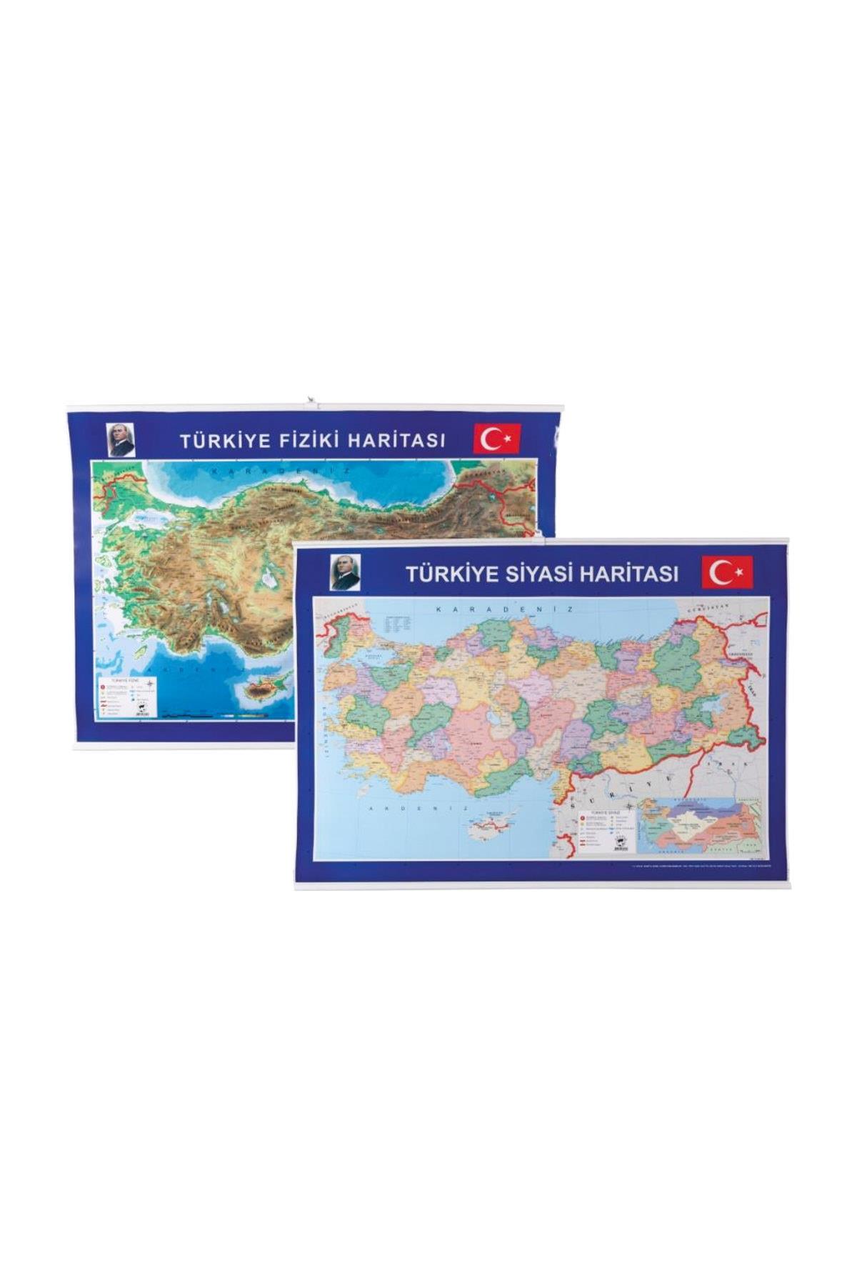 Gülpaş Harita Türkiye Siyasi-Fiziki Çıtalı 70x100 999