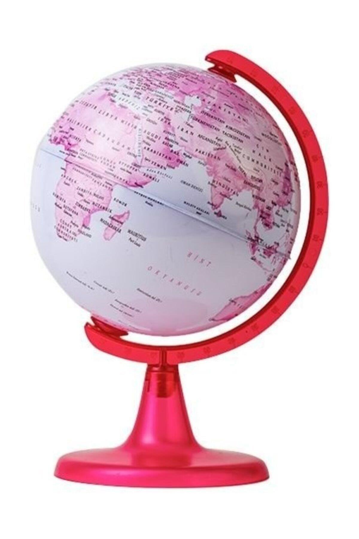 Gürbüz Küre 15 Cm Pembe Dünya Küre
