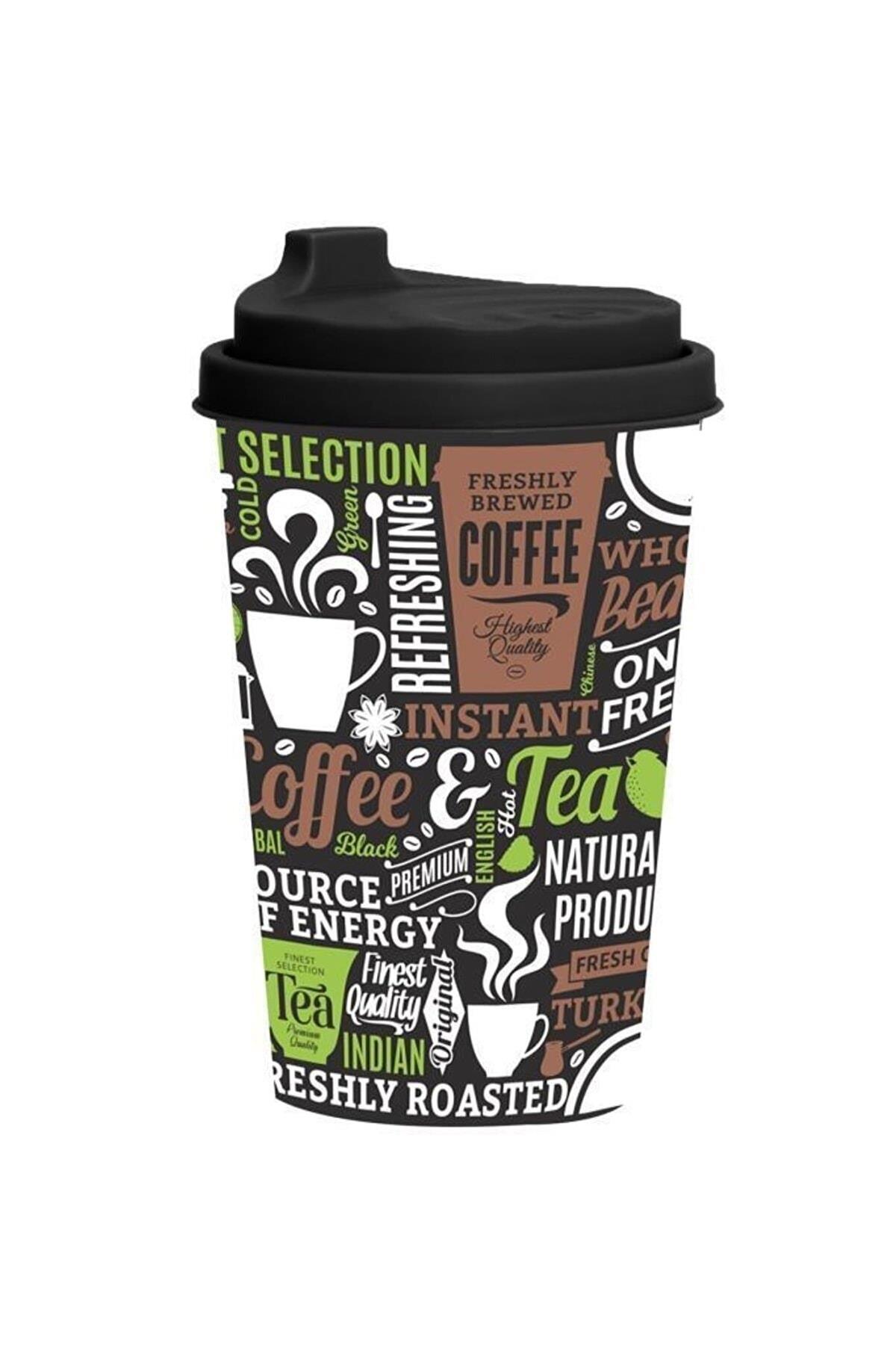 Herevin Desenli Kahve Bardağı 340 Cc Coffee Tea Yeşilli