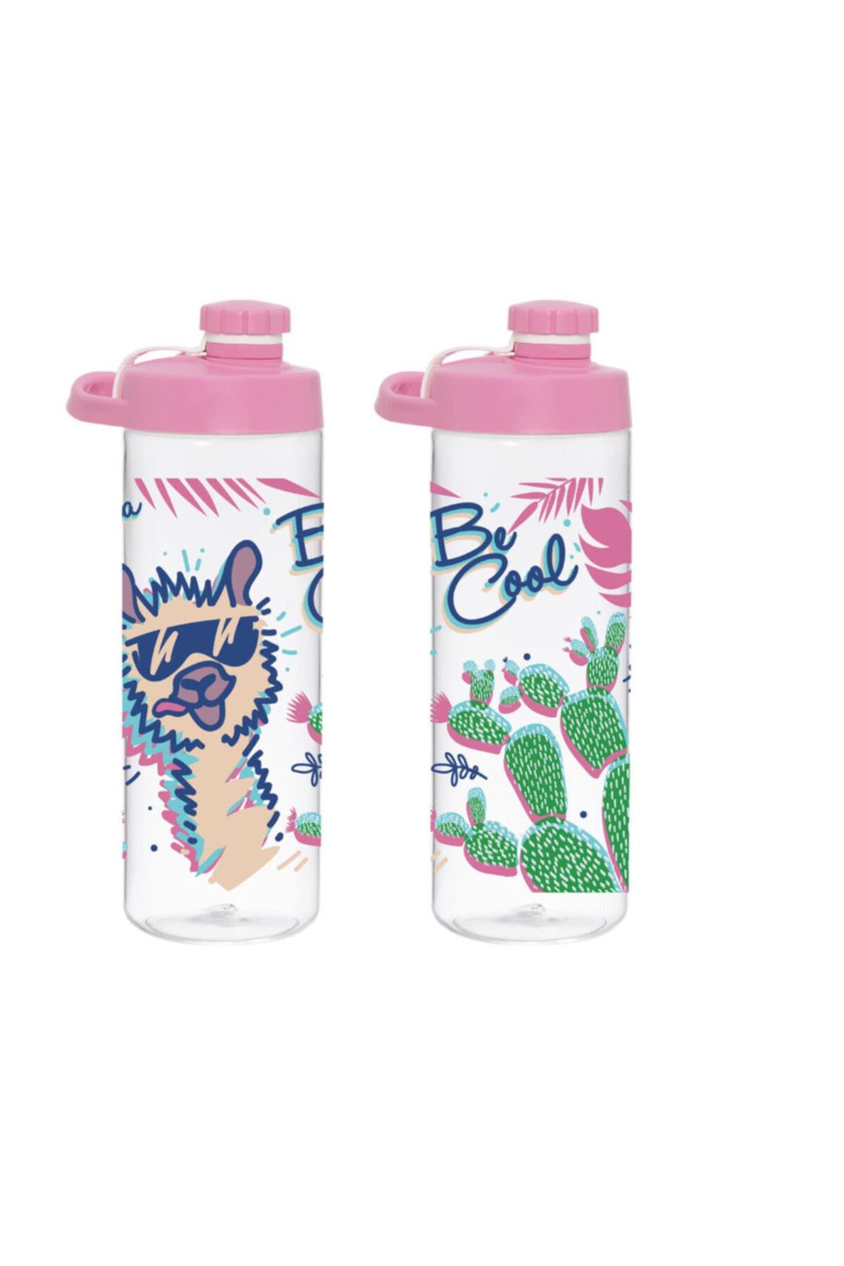 Herevin No Drame Lama Desenli Vidalı Kapak Spor ve Günlük Matara 750 ml