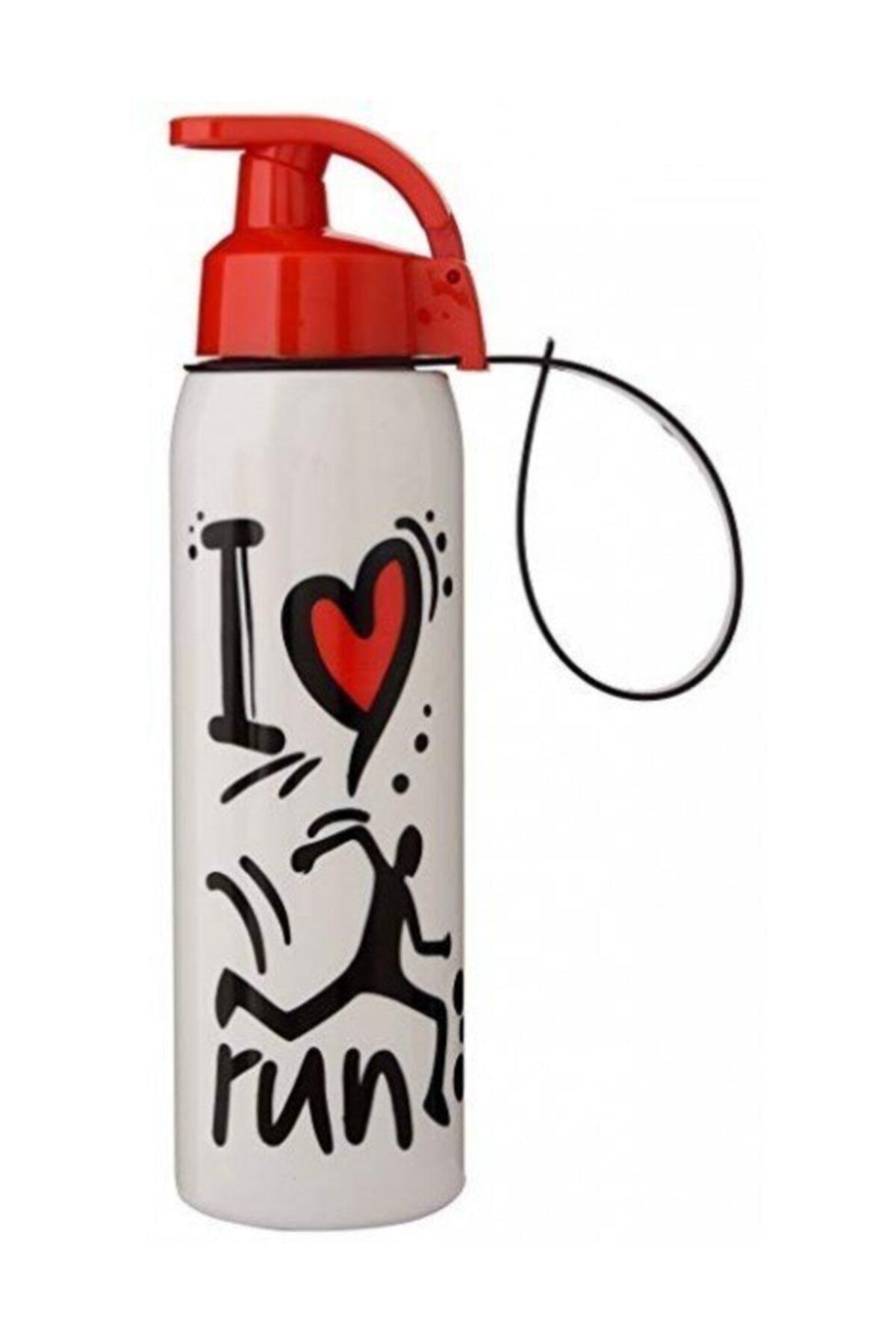 Herevin 500 ml Koşmayı Seviyorum Baskılı Opak Matara I Love Run