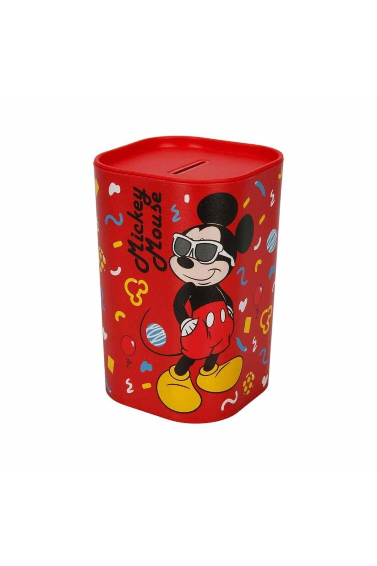 Herevin Lisanslı Desenli Kumbara Gözlüklü Mickey Mouse Çocuk Kumbara