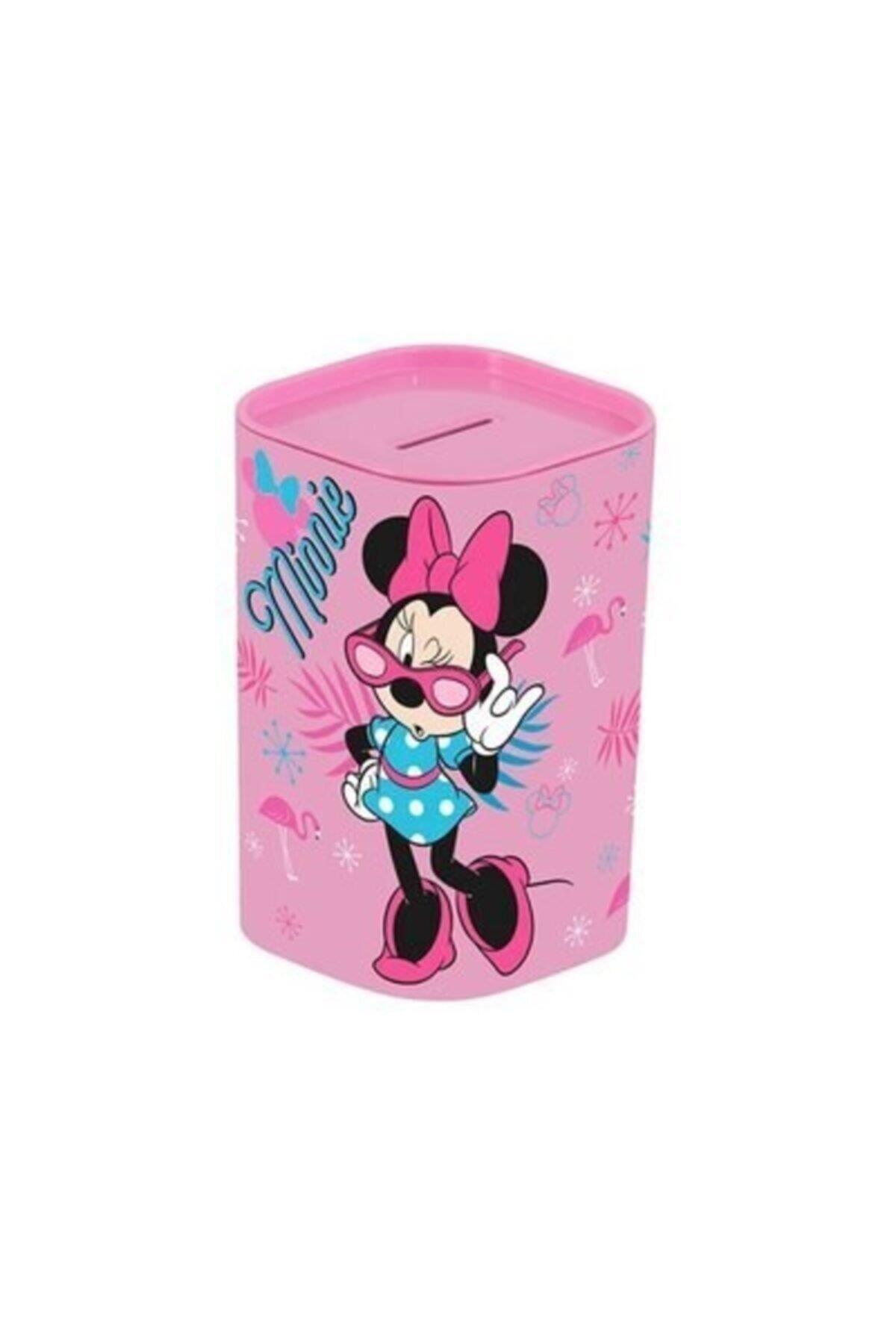 Herevin Lisanslı Desenli Kumbara Gözlüklü Minnie Mouse Çocuk Kumbarası